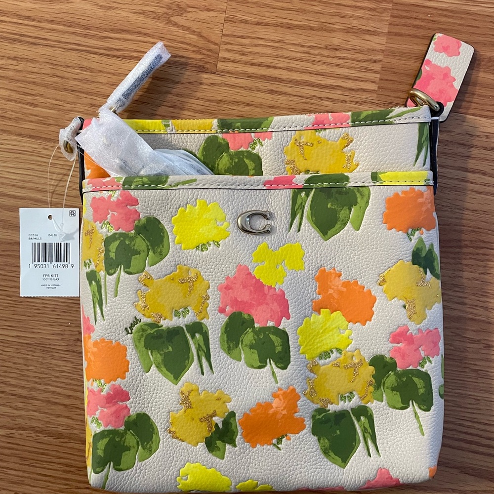 Coach Multicolor Floral Crossbody Bag